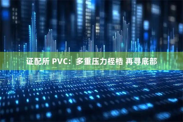 证配所 PVC：多重压力桎梏 再寻底部